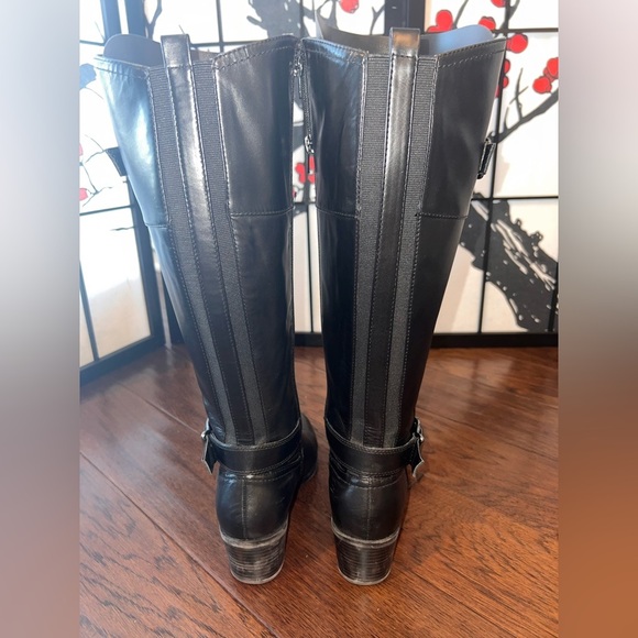 Bandolino Womens Wide Calf 7 1/2 Tall Black With Comfort Plus Size Boots - Picture 9 of 16